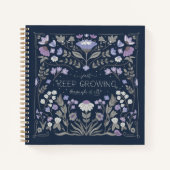 Carnet du journal folklorique floral d'hiver (Devant)