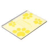 Carnet du journal jaune des pages de chats (Côté gauche)