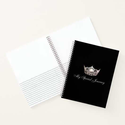 Carnet du journal personnalisé Miss America Silver (Intérieur)