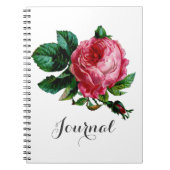 Carnet du journal Rose de chou (Devant)