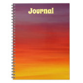 Carnet du journal Sunset Ombre (Devant)