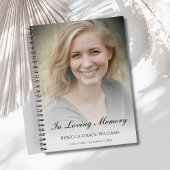 Carnet du livre d'or commémoratif ou funéraire