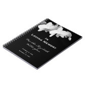 Carnet du livre d'or commémoratif ou funéraire Flo (Côté gauche)