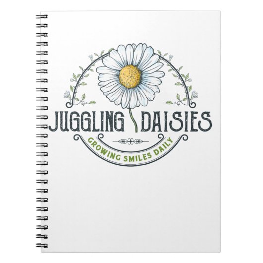 Carnet du logo de Jongler Daisies (Devant)