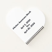 Carnet du mois d'acceptation de l'autisme personna (Dos)