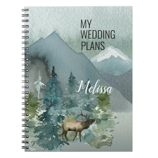 Carnet du nom du Wedding planner Forest Wonder (Devant)