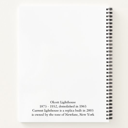 Carnet du phare d'Olcott (Dos)