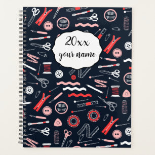 Carnet du planificateur de thème de couture person