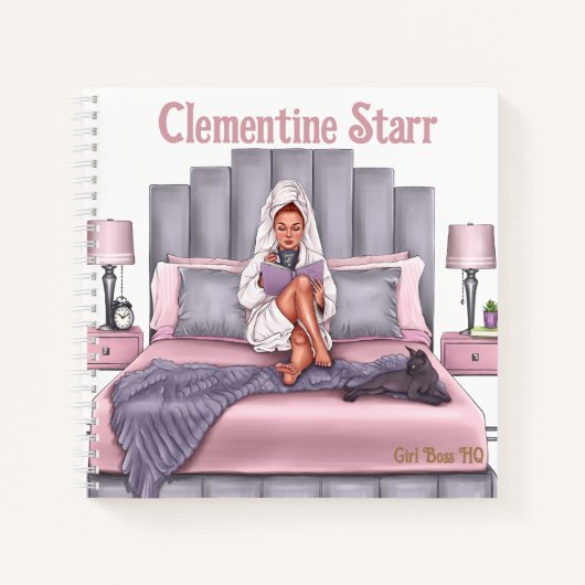 carnet du planificateur du matin "Girl Boss HQ" (Devant)