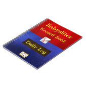 Carnet du travail de babysitter (Côté gauche)