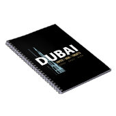 Carnet Dubaï Émirats arabes unis Conception de la skyline (Côté Droit)