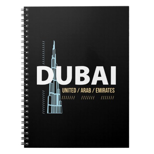Carnet Dubaï Émirats arabes unis Conception de la skyline (Devant)