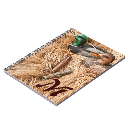 Carnet Duck Call Mallard Drag Monogramme Note initiale Li (Côté gauche)