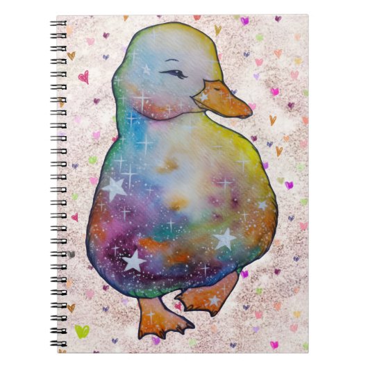 Carnet Duck named Rainbow (Devant)