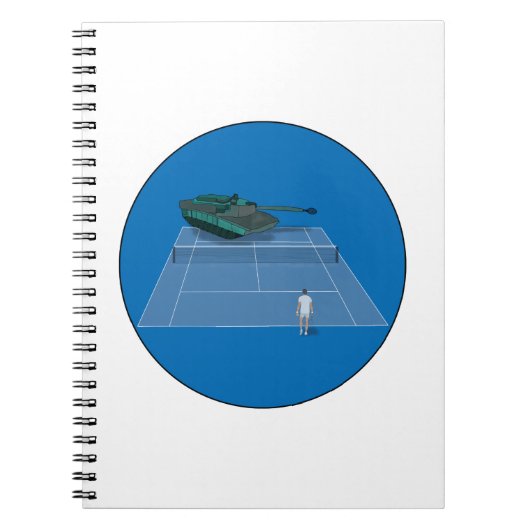 Carnet Duel Between a Tank and a Tennis Player (Devant)