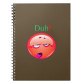 Carnet Duh Carnet, Duh emoji Face réaction Carnet, (Devant)