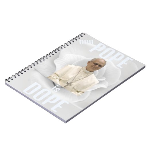 Carnet Duh Pope is Dope Notebook (Côté gauche)