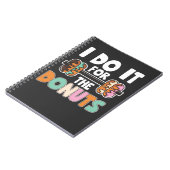 Carnet Dumbbell Poids Donut Dessert Salle De Sport (Côté gauche)