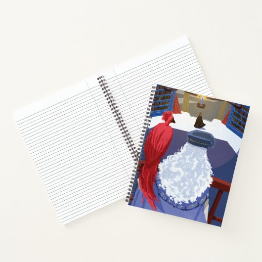 Carnet Dumbledore & Fawkes sur Balcon (Intérieur)