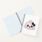 Carnet Dumpling fantôme blanc Squishy Halloween noir (Intérieur)