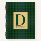 Carnet Duncan Tartan Monogramme D (Devant)
