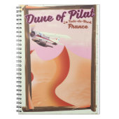 Carnet Dune de Pilat, Dunes affiche de voyage France vint (Devant)