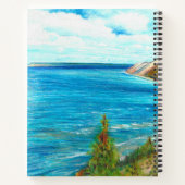 Carnet Dunes de l'ours dormant Lakeshore Michigan Art (Dos)