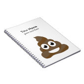 Carnet Dunette mignonne drôle Emoji (Côté Droit)
