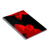 Carnet duo amaryllis rouge (Côté Droit)