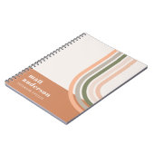 Carnet Dusky Bold Retro Rainbow Desert Chic Blush Rust (Côté gauche)