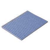Carnet Dusky Indigo Glitter Style Horizontal Stripes (Côté gauche)