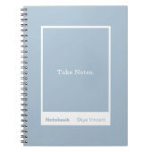 Carnet Dusty Blue Block Quote Classic (Devant)