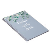 Carnet Dusty Blue Eucalyptus Vert BRIDAL FÊTE Cadeaux (Côté Droit)