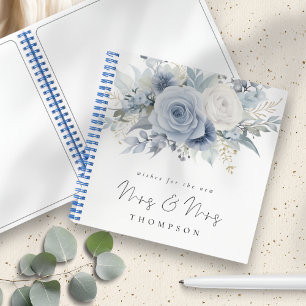 Carnet Dusty Blue Florals souhaite une nouvelle Mme Mrs G