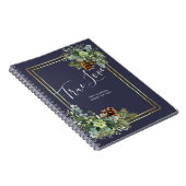 Carnet Dusty Blue Mariage Eucalyptus Budget vert (Côté Droit)