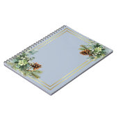 Carnet Dusty Blue Mariage Eucalyptus Budget vert (Côté gauche)