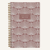 Carnet Dusty Rose | Deco Fans Personalized Notebook (Recto)