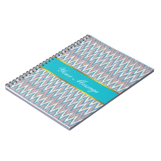 Carnet Dusty rose et bleu iKat (Côté gauche)