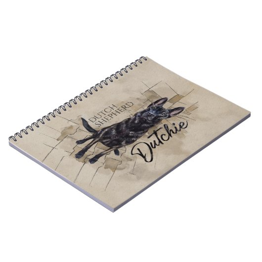 Carnet Dutch Shepherd - Illustration utchie (Côté gauche)