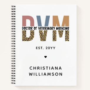 Carnet DVM personnalisé Docteur en médecine vétérinaire C
