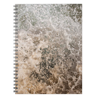 Carnet Dynamic Ocean Waves and Sea Foam Abstract