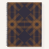 Carnet Dynamique, moderne, cool, art abstrait à motifs li (Devant)