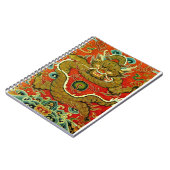 Carnet Dynastie de Qing chinoise de broderie de dragon (Côté gauche)