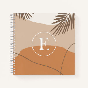 Carnet E - Lettre monographie initiale E Conception abstr