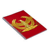 Carnet Eagle d'or romain sur le rouge (Côté Droit)