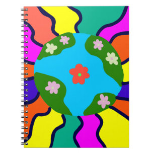 Carnet Earth Retro Vibes Art