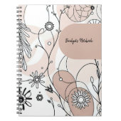 Carnet Earthy Abstrait Boho Design moderne (Devant)