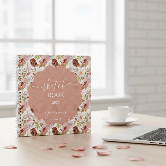 Carnet Earthy Boho Flowers