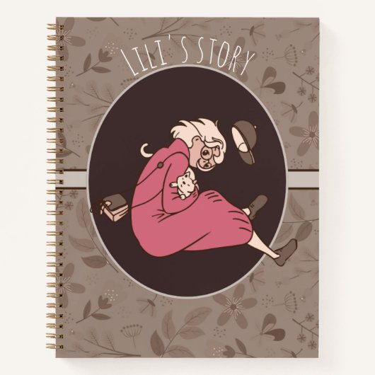 Carnet Earthy Floral Pattern (Devant)