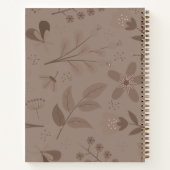 Carnet Earthy Floral Pattern (Dos)